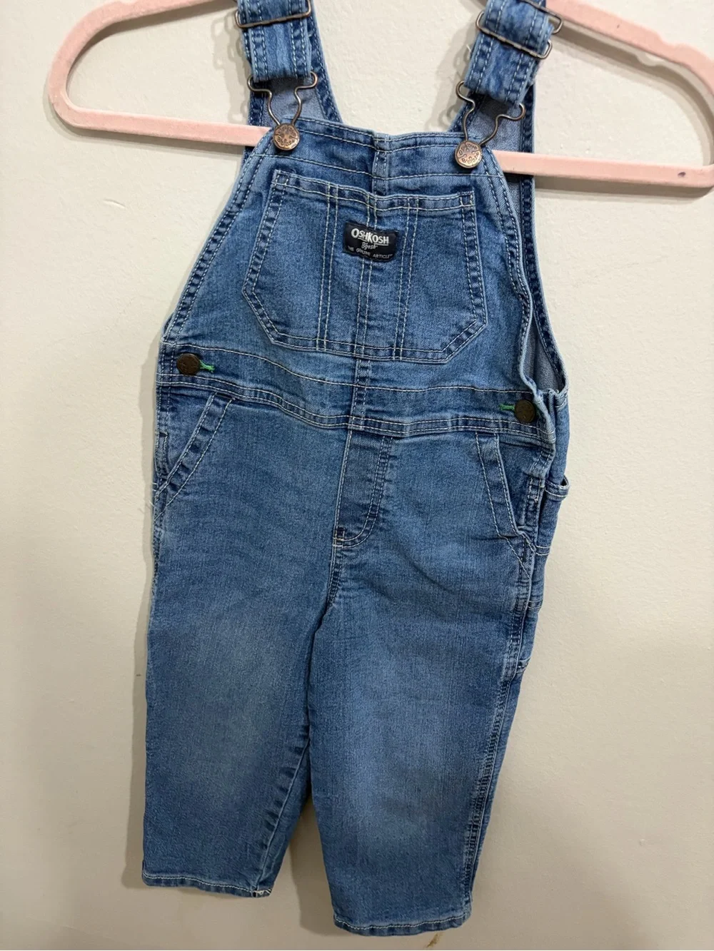 OshKosh B'gosh Light Blue Denim Overalls - Toddler 3T
